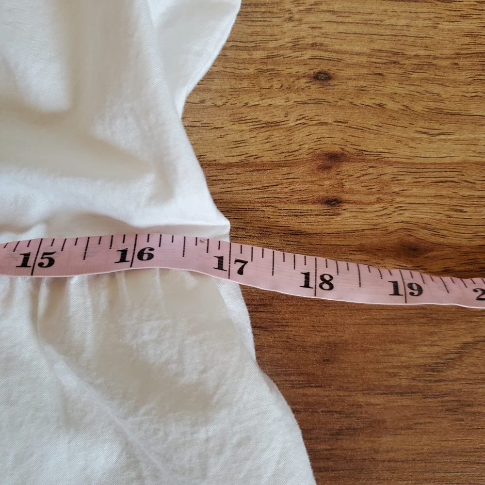 Old Navy Size Small White Eyelet Knee Length Dress - Picture 6 of 7
